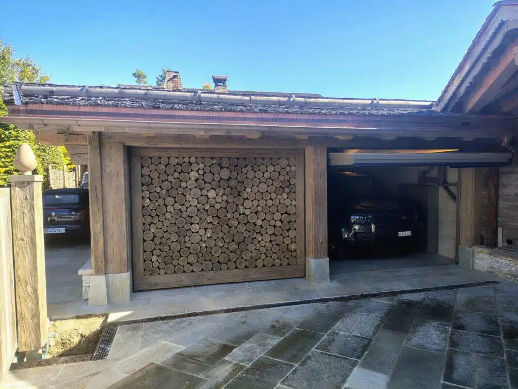 Porte Lourde Remplissage Rondin Bois 2 1024x768